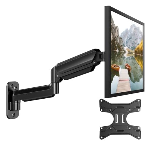 HUANUO Support Mural pour Écrans Ultra-Large de 24"-35", Support Ecran PC Mural à Mouvement Complet, Support Mural pour Moniteur, Support VESA 75/100/200mm, Capacité de Charge 3-12KG