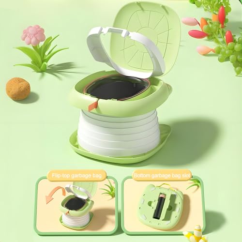 Töpfchen Falttoilette Kinder, Tragbare Reisetöpfchen mit Spritzschutz und Rutschfester Oberfläche Töpfchen Unterwegs Kinder, für Jungen und Mädchen Auto, Camping & Töpfchen für Unterwegs (Ente)