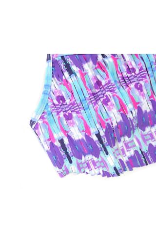Image of SHEKINI Girls Tie Side Sports Tassel Bikini Set Printing Two-Piece Swimsuit