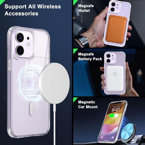 Image of MOCCA Clear Case for iPhone 12 Case,Clear | Fits iPhone 12 /12 Pro | 10ft Drop | Compatible with MagSafe | Anti-Slip Matte | Raised Camera & Screen Lip | Ultra-Slim