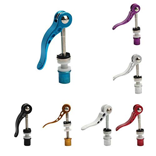 UK CELTD Quick Release Seat Post Clamp Skewer Bolt Clip Bike Cycle Bicycle Scooter (Silver)