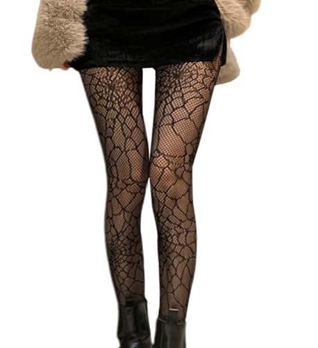 Sexy Mesh Fishnet Tigh High Waist Tights for Women Lace Stockings Black Fish Net Tights Cute Stockings Pantyhose