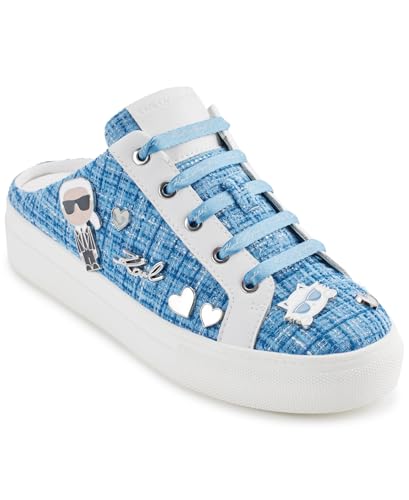 Image of Karl Lagerfeld Women's Cambria Slip on Sneaker Mule with Pins