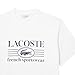 Lacoste Men's Classic Fit Cotton Print T-Shirt, White, Small