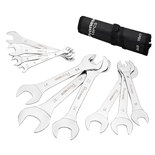 Clés à extrémité ouverte pour écrous grippés kit acier métrique 10pcs - 2