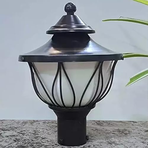Image of SINOMAN Metal and Polycarbonate Gate Light for Home Gate Waterproof | Lamps for Entrance | Outdoor Garden Light | Pillar Lights