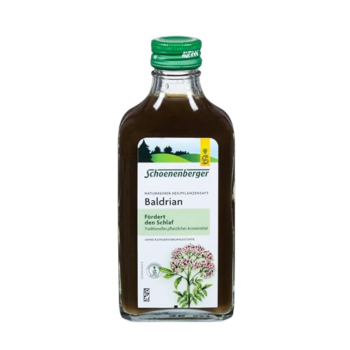 Schoenenberger - Baldrian naturreiner Heilpflanzensaft - 3x 200 ml (600 ml) Glasflaschen - zur Besserung des Befindens bei nervlicher Belastung - freiverkäufliches Arzneimittel