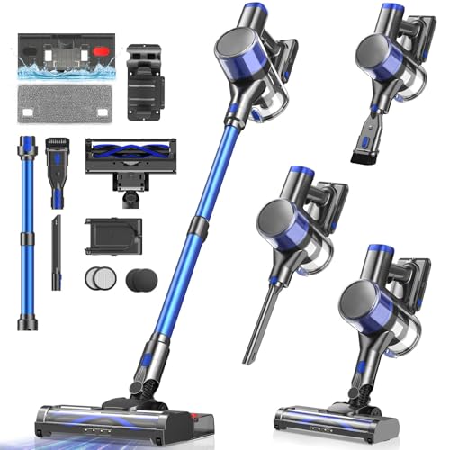 La Mejor Lista de Aspiradoras los más solicitados. 45 Aspiradora Inalámbrica, Aspiradora de Mano, 45Kpa Aspiradora Vertical, Succión Potente, Aspiradora Inalámbrica y Trapeador con Antienredos para Alfombras, Pelo de Mascotas,...