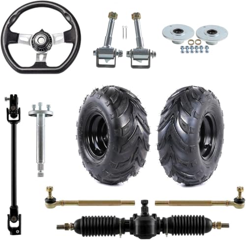 YC Yier 145/70-6 Go Kart Wheels Tires 3 Lug and