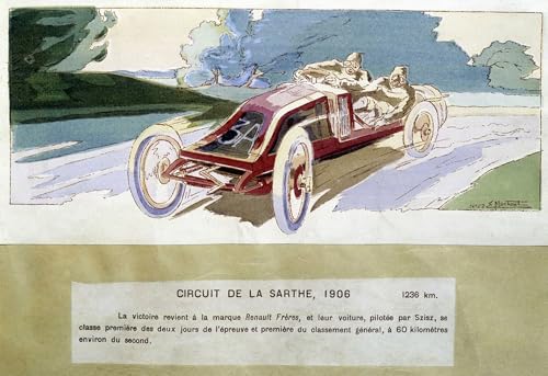 Art Portrait Pour Decoración Mural affiche Circuit de la Sarthe cadeau passionne