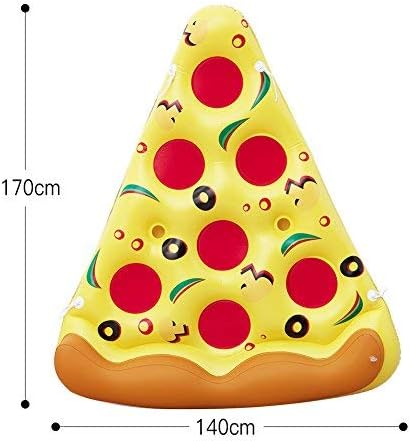Giant Inflatable Pizza Pool Float Raft Outdoor Swimming Pool Inflatable Float .Fun Pool Floaties, Swim Party Toy, Summer Pool Raft with 3 Pack Inflatable Drink Holders.