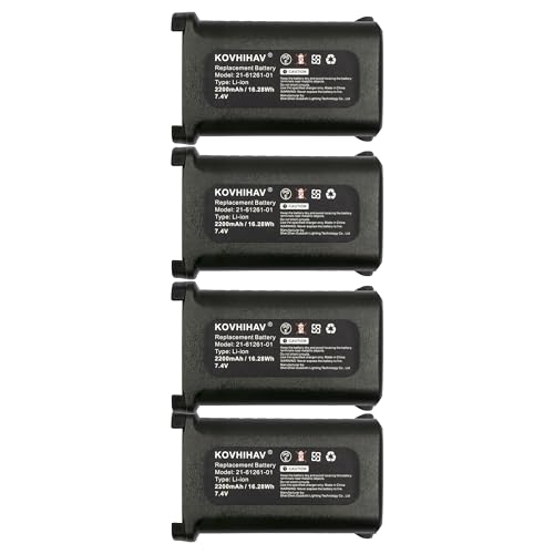 4 Pack MC9000 Barcode Scanner Battery Compatible with MC9090 MC9190 MC9060 21-65587-03 82-111734-01 21-65587-02