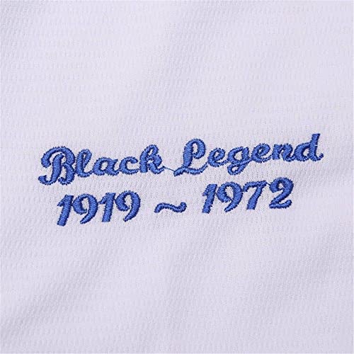 Camiseta masculina Black Legend Baseball número 42 vintage bordada retrô Lightsout camisas, Branco,