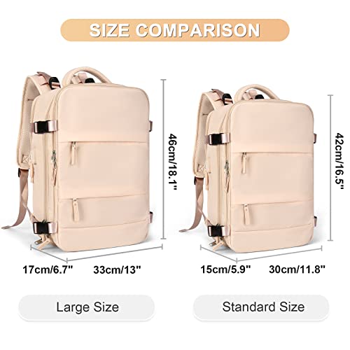 Image of coofay Large Carry On Backpack Flight Approved Personal Item Travel Backpack For Women Airline Approved Waterproof Sports Luggage Backpack Casual Daypack Small Hiking Backpack