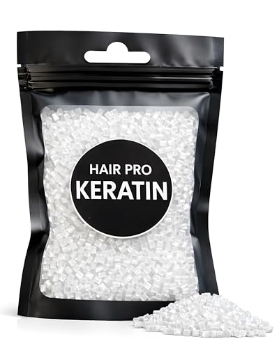 HairPro Extension Italian queratina para extensiones de cabello   20g Transparente – Para Extensiones de Cabello y Extensiones de Fusión Tipo I Tip