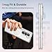 ORETECH Magnetic Case Compatible with Samsung Galaxy Z Fold 6 Case, Transparent Back Non-Slip Hard PC Shockproof Bumper Protective Phone Case Cover for Samsung Z Fold 6 - Clear