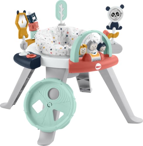 Image of Fisher-Price Baby to Toddler Toy 3-in-1 Spin & Sort Activity Center and Play Table with 10+ Activities, Happy Dots