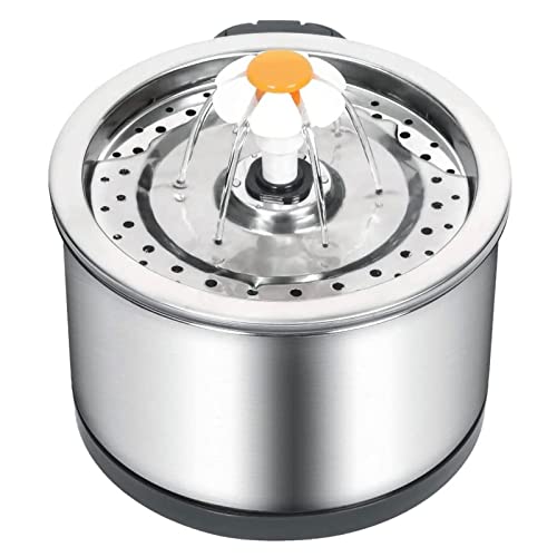 Fuente para agua para gato acero inoxidable 2.5L
