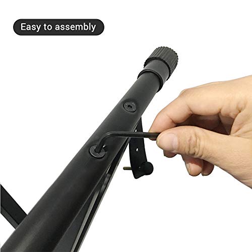 CHOYUE Support de Clavier de Piano X-Style Support de Musique Robuste réglable et Portable avec Sangle d’ancrage Noir - Les Beatles, Paul McCartney, John Lennon, RIngo Starr, George Harrison CHOYUE Support de Clavier de Piano X-Style Support de Musique Robuste réglable et Portable avec Sangle d'ancrage Noir – Image 5
