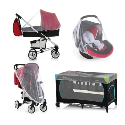 Zanzariera Passeggino Universale Bambini per Culle Carrozzine Seggiolino Auto Lettini da Viaggio Protezione da vespe, zanzare e insetti lavabile Neonati Culla e Lettino