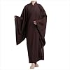 Dress Meditation Suit Shaolin Monk Kung Fu Buddhist Robe Unisex Autumn and Winter Shaolin Monk Robe Brown 45