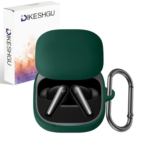 DIKESHGU For Anker Soundcore Liberty 5 ケース Soundcore Liberty 5カバー TPU製 全面保護 落下防止 キズ防止 耐衝撃 防水 防塵 軽量小型 カラビナ付き Soundcore Liberty 5