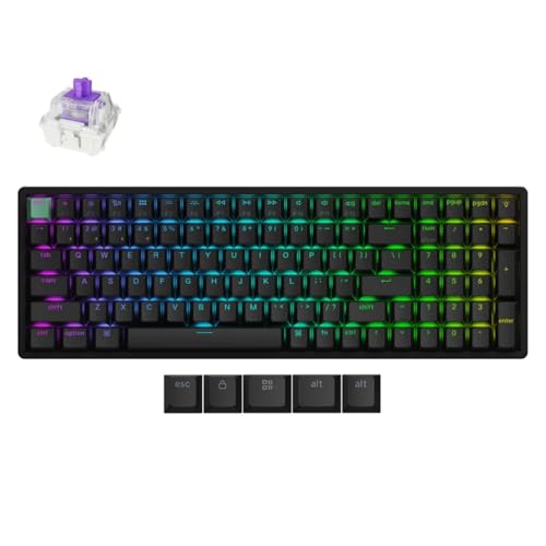 Keychron K4 HE 96% DE-ISO Wireless Mechanische Tastatur mit Magnet-Schaltern & Hot-Swap - Alumin