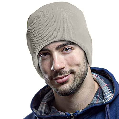 Touca Gorro Estilo Beanie Estilosa Frio Prática de Esportes Chapelaria Vintage – Cinza