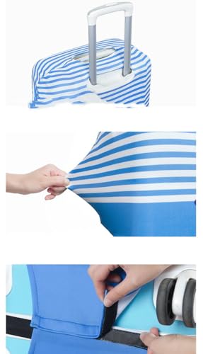 Digital Printing Elastic Luggage Protective Cover Washable Dust-Proof Travel Trolley Suitcase Protector Fit 18-30 Inch (Red/White/Green, Medium for 24")4