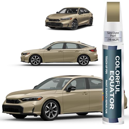 Image of Sand Dune Pearl(YR-662P) Touch Up Paint Compatible with Honda, Car Paint Pen Scratch Repair Two-In-One Touch Up Paint, Premium Car Scratch Remover for Deep Scratches