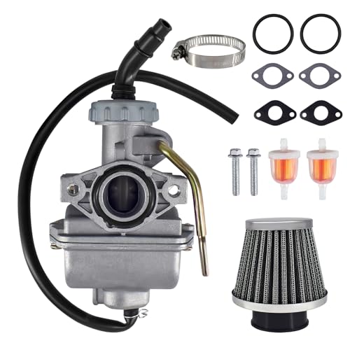 PZ20 Carburetor Kit Fits for Kazuma Baja Coolster 50cc 70cc 90cc 110cc 125cc TaoTao 110B NST SunL ATV Go Kart Dirt Bike 2004-2013 Honda CRF50F XL75 CRF80F XR50R 4-stroke