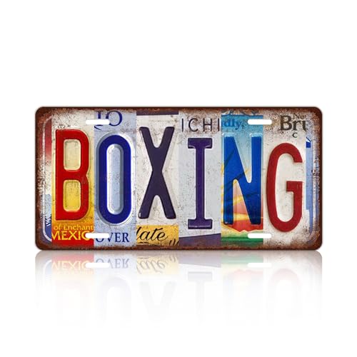 Vintage Boxing Metal Tin Sign