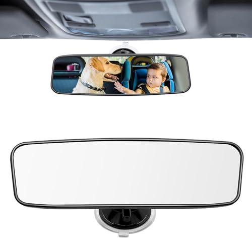 Obidodi Rear View Mirror for Driving Test Driving Instructor Learner Examiner Mirror Car Rear View Mirror with Suction Cup Adjustable Rearview Car Mirror for Driving Test & Lesson (200 X 60mm)