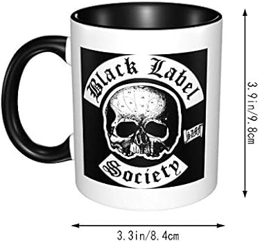 Black Label Society Best Rock and roll Coffee Mug Cup Joke For Men Women  Office Work Adult Humor Employee Boss Coworkers