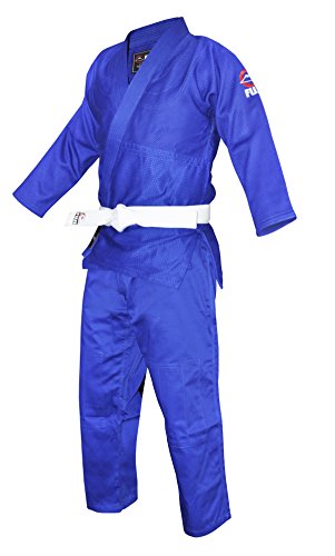 Fuji Single Weave Judo Uniform Judo Gi, Blue, 4 #TOP1