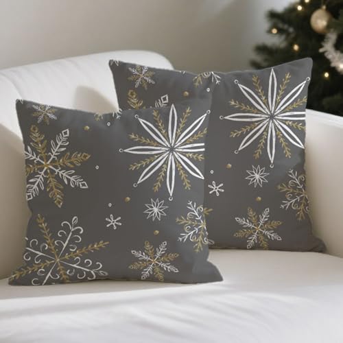 ViaElayu Kissenbezug Weihnachten 40x40 Weihnachtskissenbezüge...