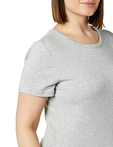 Image of Amazon Essentials Women's Slim-Fit Short-Sleeve Crewneck T-Shirt, Pack of 2