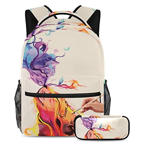 Sac à dos pour ordinateur portable léger TBOUOBT au motif pastèque fruit d'été