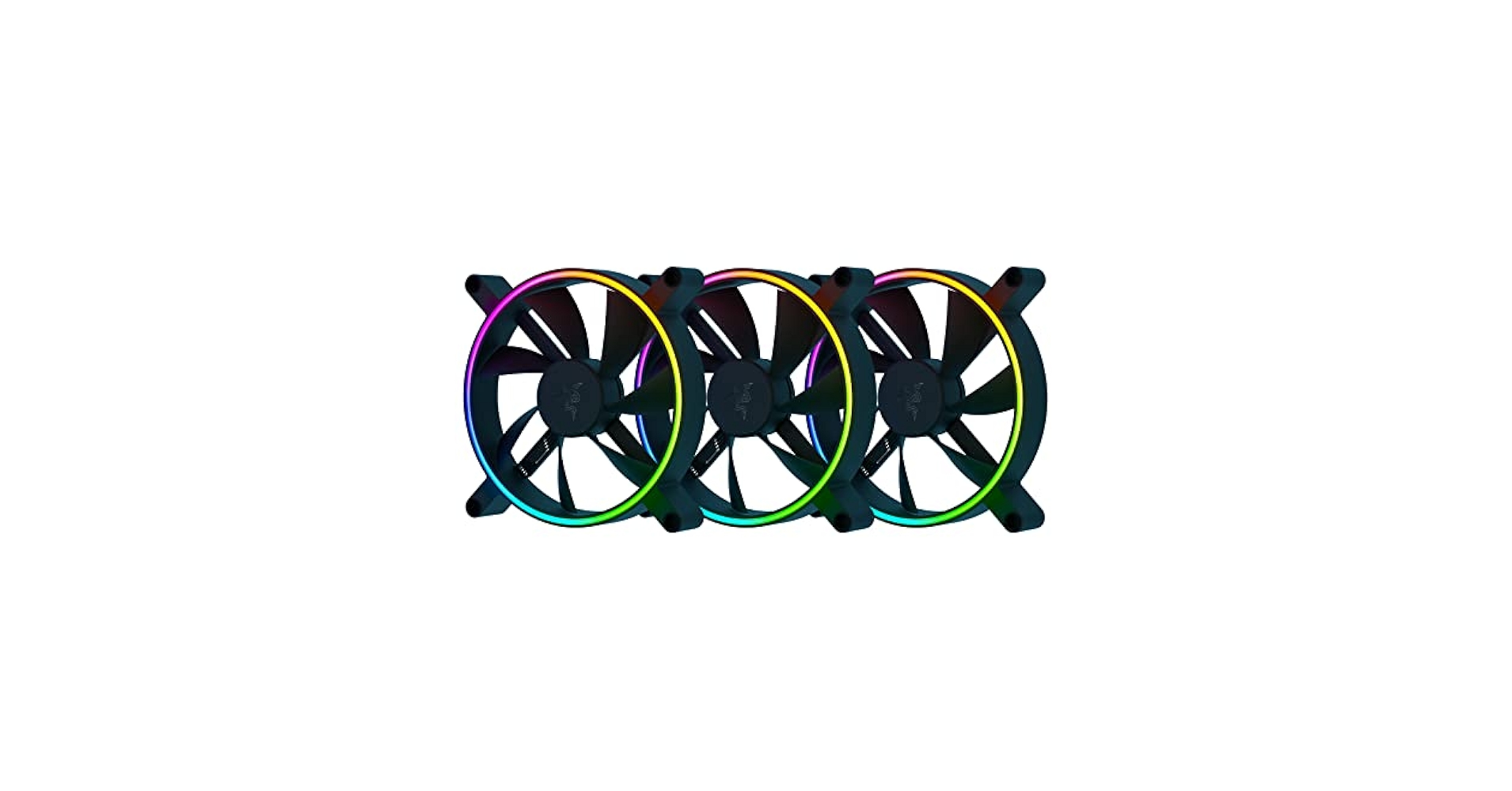 【3個セット】RAZER KUNAI CHROMA 140mm PWMファン Razer Kunai Chroma 140mm PWM Performance Fan with RGB | GameStop