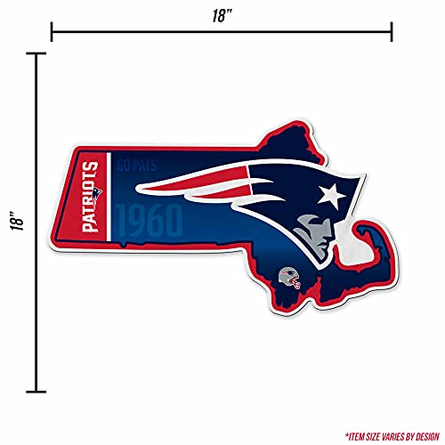 Image of Rico Industries NFL Football State Shape Shape Cut Pennant - Home and Living Room Decor - Soft Felt EZ to Hang
