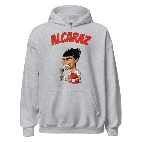 Sweat à capuche tennis Carlos Alcaraz gris taille S vêtement sport