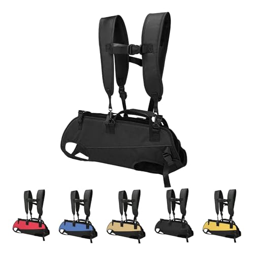 ペットバッグ ペットキャリー ペット用抱っこバッグ リュック型 ペット用 抱っことおんぶ兼用バッグ 2WAY 抱っこバッグ スリング おんぶ紐 飛び出し防止 両手解放 中型犬 アウトドア 旅行 お出かけ便利 (S,ブラック)