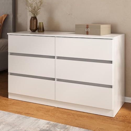 Multimóveis Cômoda com 6 Gavetas 120cm Mp4396 Branco