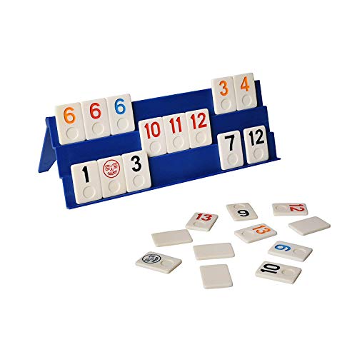 Point Games, Classic Rummy Cube Game, With Full-Size Three Tier Exclusive Folding Playing Racks, 2-4 Players, Great Gift #TOP2