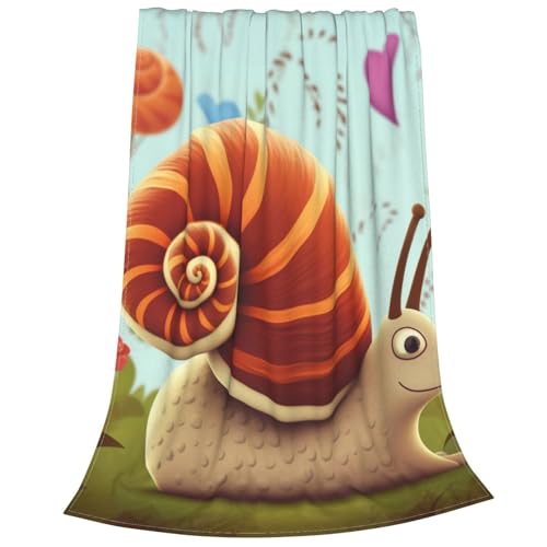Couverture en micro polaire escargot 127x152 cm pour canapé - 3