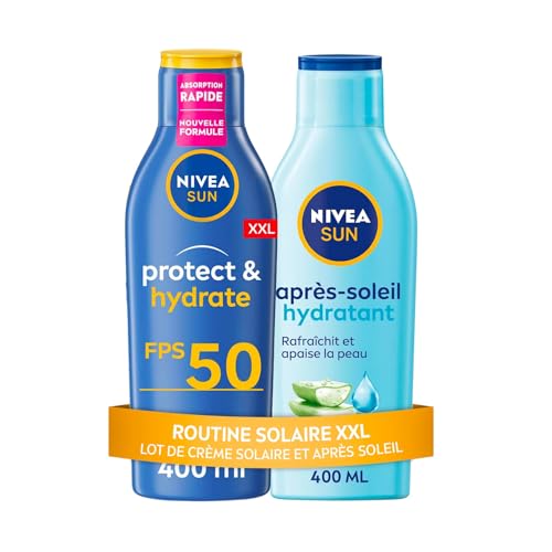 Lait Solaire FPS 50+ NIVEA SUN Haute Protection Hydratation 48H Non Grasse Tous Types de Peaux