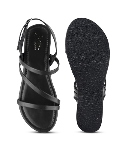 Image of JM LOOKS Stylish Multi Strap Wedge Sandals Offering A High Platform Base For Enhanced Height And Stabilit
