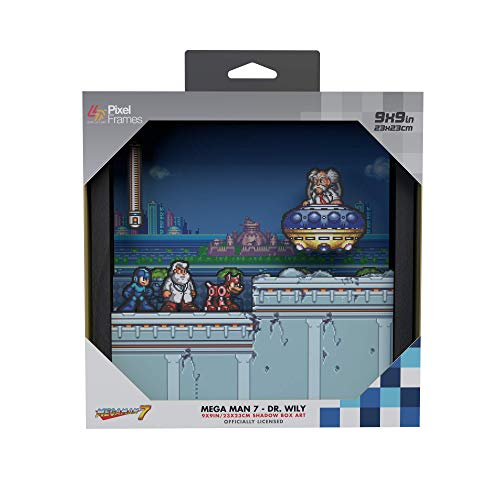 Cadre Megaman 7 Pixel Frames avec effet relief pour sublimer votre gaming room