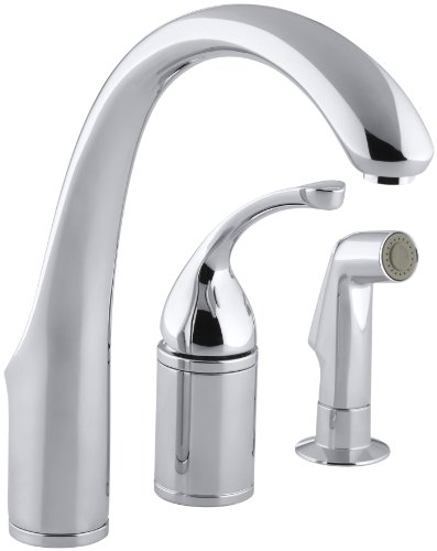 KOHLER K-10430-CP Forte Kitchen Sink Faucet, Polished Chrome