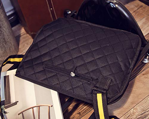 Xugq66 3D Style 2D Drawing Cartoon Handbag Shoulder Canvas Messenger Bag (Purple) #TOP4